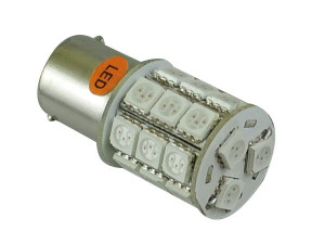 P21W LED BA15S 24 SMD 72 LED  12V 24V trwałe 10~30v pomarańczowa kierunki