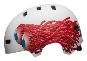 Kask bmx BELL LOCAL matte white eyes roz. S (51–55 cm)