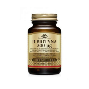 SOLGAR D-Biotyna 300?g - 100vtabs. PL