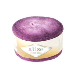 Włóczka Angora Gold Ombre 7244 Fioletowy