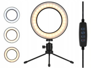 Lampa Pierścieniowa Led Ring Selfie Makijaż Statyw