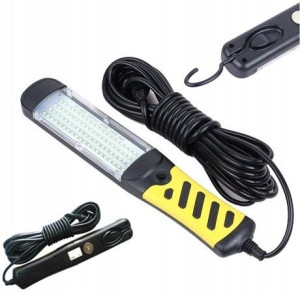 Lampa Latarka Garażowa 88 Led Warsztatowa Cob Hak
