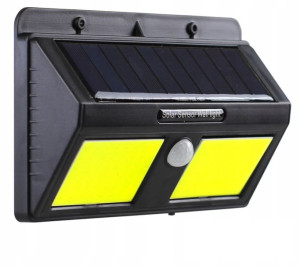 Lampa Solarna 96 Led Cob Kinkiet Czujnik Zmierzchu