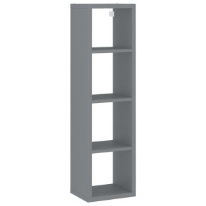 Półka ścienna kostka, szara, 37 x 29,5 x 134,5 cm, MDF