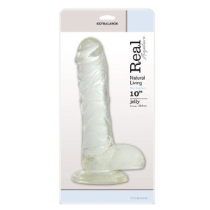 Dildo-fallo Jelly Real Rapture Clear 10""""""""""""""""