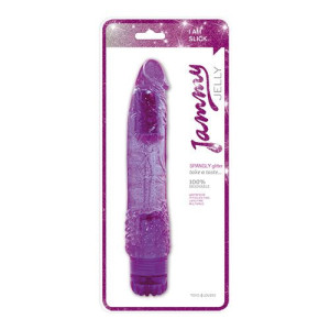 wibrator-vibrator jammy jelly spangly glitter purple