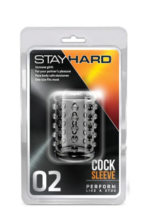 Stymulator-STAY HARD COCK SLEEVE 02 CLEAR