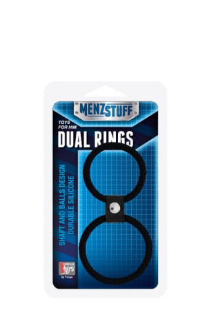 Pierścień-MENZSTUFF DUAL RINGS BLACK