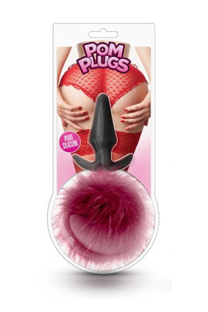 Plug-pom Plugs Fur Pom Pom Burgundy