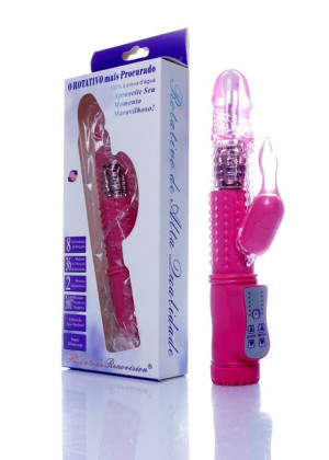 wibrator-gus, wibracja/rotacja 36 funkcji różowy