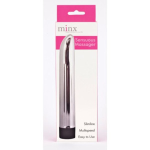 wibrator-minx sensuous ribbed vibrator silver os