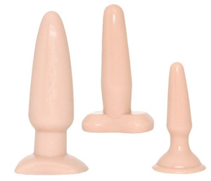 zestaw-vanilla dip 3-size butt plugs set