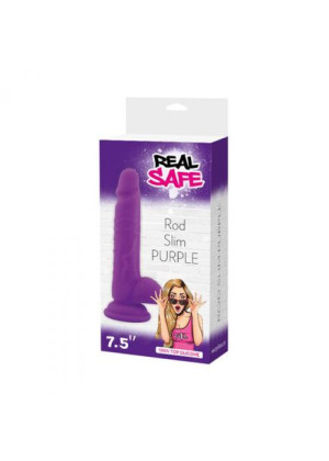 Dildo-fallo Realistico Real Safe Rod Slim Purple