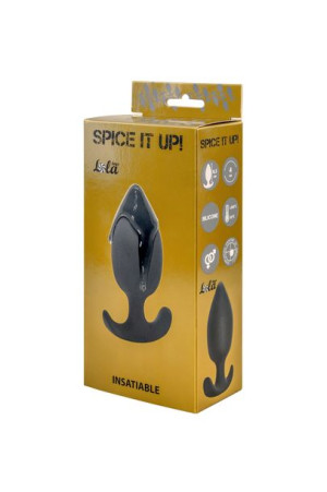 Plug-Anal plug with misplaced center of gravity Spice it up Insatiable Dark