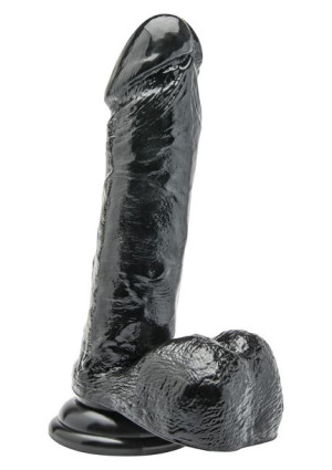 Dildo-cock 7 Inch W/ Balls Black