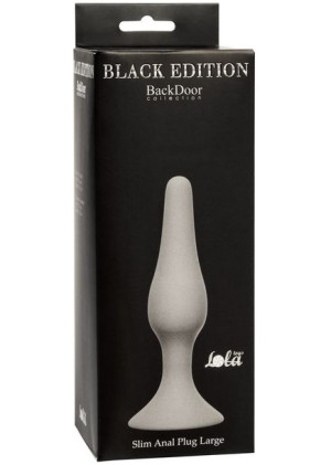 Plug-Slim Anal Plug Large Grey