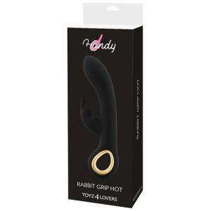 wibrator-vibratore rabbit riscaldante handy rabbit grip hot black