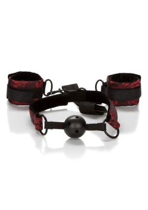 Knebel-scandal Breathable Ball Gag W Cuffs