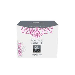 Świeca-Shiatsu Massage Candle Raspberry & Vanilla Cream 130g.