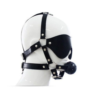 Imbracatura per viso con Maschera per occhi e morso Total Head Harness Rest