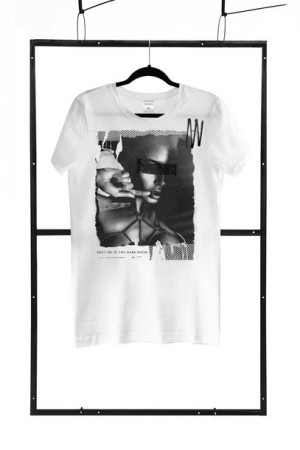 T-shirt men white XXL regular