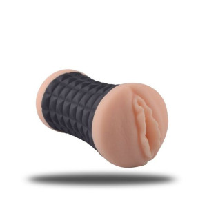masturbator- doppio masturbatore maschile vagina e ano deep black