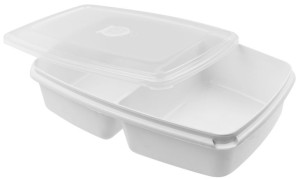Pojemnik podwójny do mikrofalówki PLAST TEAM