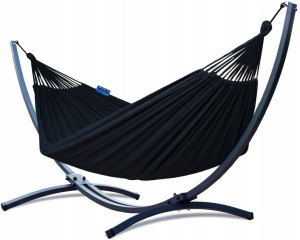 POTENZA Stelaż GRANDE + Hamak ROMA XL Black Kokon