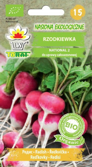 Nasiona ekologiczne RZODKIEWKA nasiona BIO
