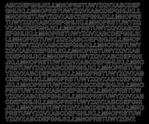 Litery samoprzylepne 7 milimetrów czarny matowy