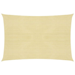 Żagiel przeciwsłoneczny, 160 g/m², beżowy, 5x6 m, HDPE