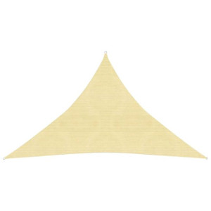 Żagiel przeciwsłoneczny, 160 g/m², beżowy, 3x3x4,2 m, HDPE