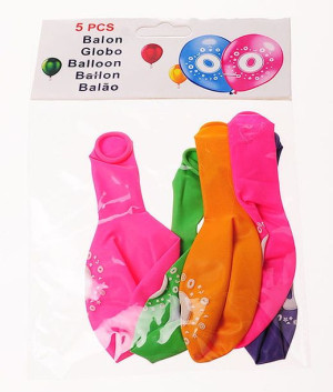 Balon Lateksowy Cyfra 0 5szt C1a