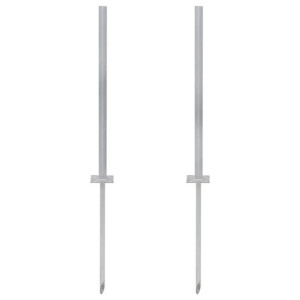 Lumarko Zamienne kotwy stalowe, 2 szt., 115 cm, srebrne