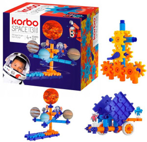 Ruchome Klocki Konstrukcyjne Space 131 El. Korbo