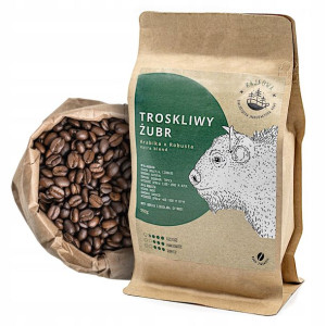 Kajfowa Troskliwy Żubr Kawa Ziarnista 250g