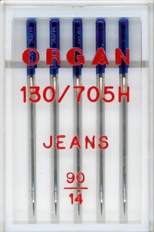 Igły półpłaskie ORGAN 130/705H do jeansu 5x90