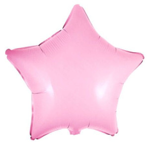 Balon 18" Gwiazda Pastelowa Różowa