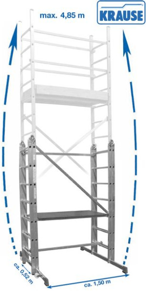 KRAUSE CORDA rusztowanie przegubowe 4,85m 916273