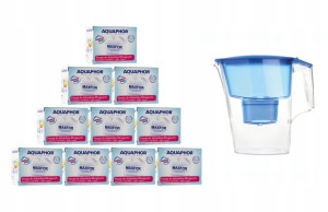 Maxfor 10 Szt Wkład Filtr Brita Maxtra + Dzbanek