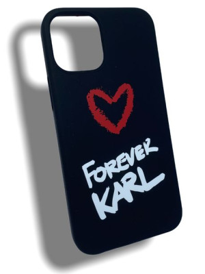 Karl Silicone Forever Iphone 12 Mini - Black