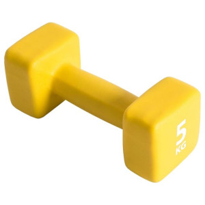 Pure2Improve Hantel, 5 kg, neoprenowy, żółty