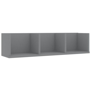 Półka na płyty CD szara 75x18x18cm