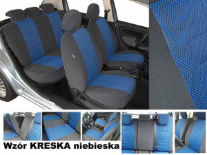 Pokrowce samochodowe Welurowe Fiat Panda I