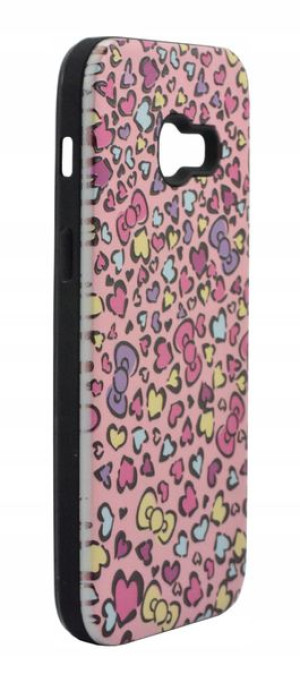 Etui Print Hearts serca RÓŻ do Samsung A3 2017