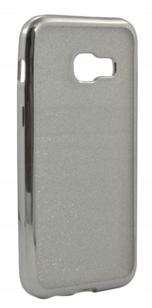Etui Bumper Glitter do Samsung A3 2017 srebrny