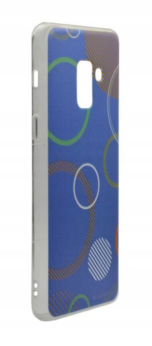 Etui Mercury DaVinci do Samsung A8 2018 niebieski