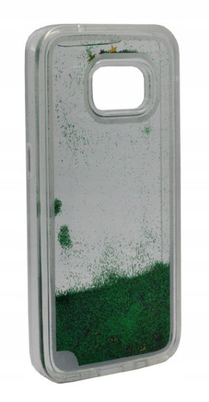 Etui Case Ruchome Brokat Samsung S7 zielony