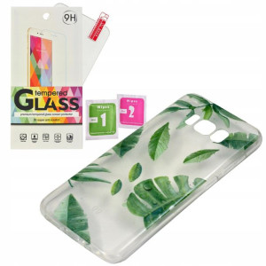 ETUI GUMA Liście Summer do Samsung Galaxy S8 szkło