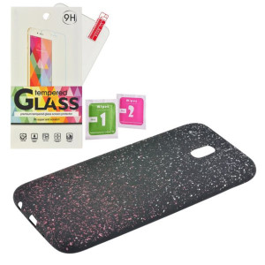 Etui Plecki Pokrowiec SPACE DOTS Samsung J530 róż